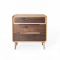 Table de chevet en bois avec trois tiroirs dimensions 60 x 40 x 50cm