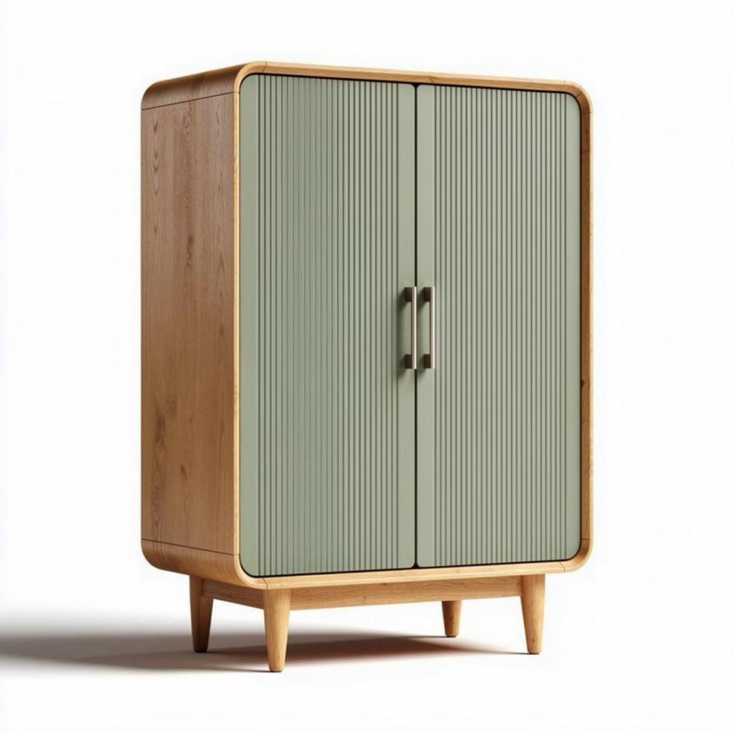 Armoire en bois avec portes noires 80 x 40 x 180cm pour rangement moderne